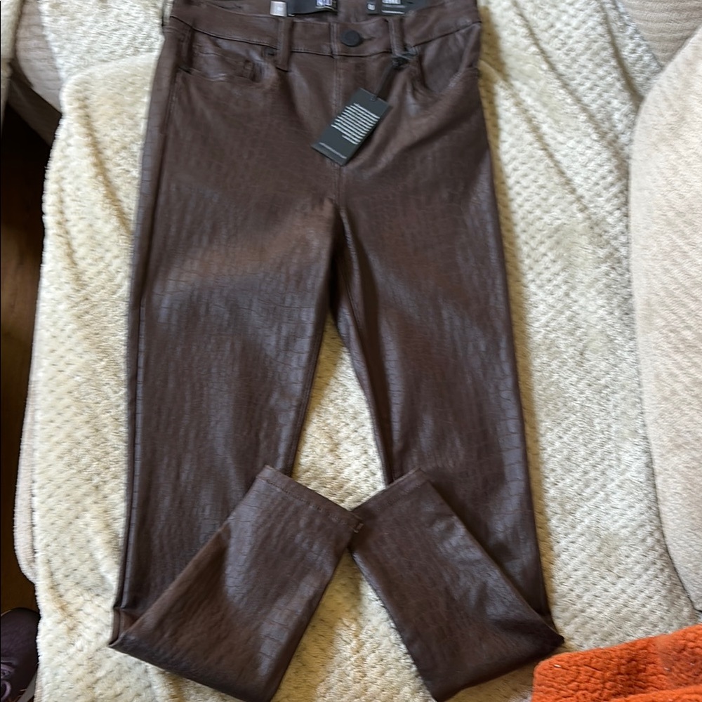 KUT Brown Textured Pants